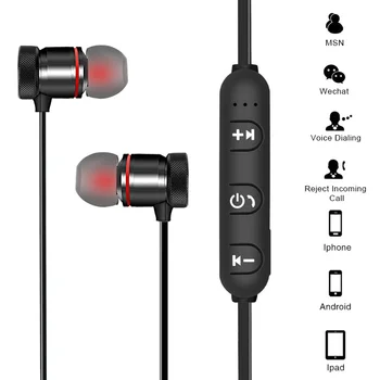 GZ05 Bezdrátová Sluchátka Super Bass Pot-Důkaz, Bluetooth Sluchátka Magnetické Sportovní Stereo sluchátka pro Mobilní Telefon, Notebook Krytek