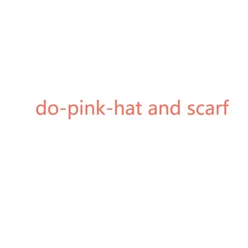 Skladem udělat růžový klobouk a šátek