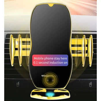 CASEIER H9 Bezdrátové Auto Držák Telefonu Rychlé Nabíjení Automaticky Zavřít, Otevřít Magnet Nabíječka Stojan Pro iPhone Samsung Note 8 9 11 Huawei