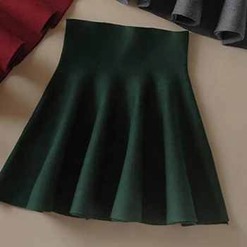 Letní Ženy Skládaný Sukně 2019 Módní Korejských Dámské Vysokým Pasem Skládaný Jednobarevné Sukně Student Sukně Ženské Oblečení