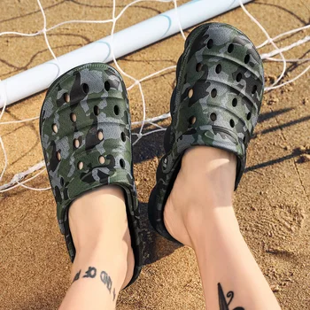 Nové Pánské Letní Hole Boty Sandály Prodyšné Unisex Venkovní Non-Slip Beach Papuče módní světle trend lehké vycházkové boty