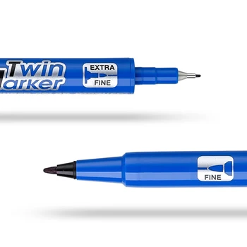 12ks Japonsko Pilot Twin bod Marker Pen mark pera Dvojitá hlava, psaní, kreslení, malování ne xylen office SCA-TM-S12