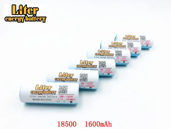 Originální Litr energie baterie ICR 18500 Baterie 3.7 V 1600mAh li-ion Dobíjecí Baterie ochranný úložný box