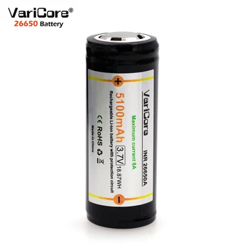 1-10KS VariCore V-26D 26650 baterie 3.7 V Dobíjecí Li-ion baterie není 18650 baterie PCB Ochrana 8A a vybíjecí proud.