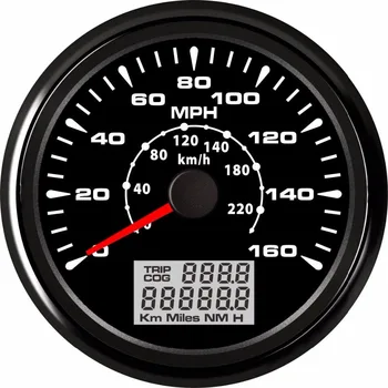160MPH Univerzální GPS Rychloměr 220KM/H denní Počítadla Ujeté vzdálenosti pro Auto Auto Závodní Motocykl 85mm 9-32V