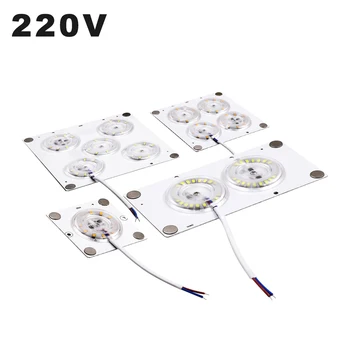 AC220V LED Moduly Stropní Světla 12W 24W 36W 45W Teplá Bílá Světelný Zdroj LED Čipy LED Korálky s Magnety pro Osvětlení Vnitřních