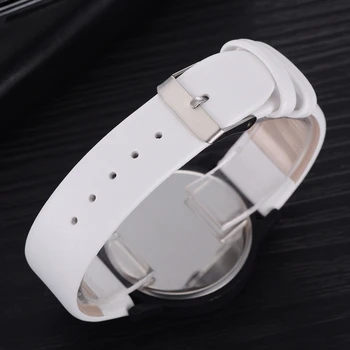 Horké Módní Kreativní Hodinky Muži Ženy Quartz-hodinky Jedinečný Ukazatel Dial Design Minimalistický Milovníky Hodinky Kožené Náramkové hodinky