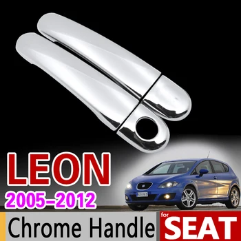 Pro SEAT LEON 2005-2012 Chrome Klika Kryt Střihu Set MK2 1P FR FR+ Cupra 2008 2009 2010 2011 Auto Příslušenství Nálepka Car Styling