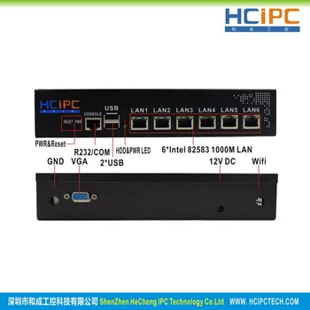 HCiPC B201-M32 HCL-SC1037-6D, Celeron C1037U 82583V 6LAN Mini Firewall Barebone,6LAN Mini Router,Mini PC,4LAN Desce