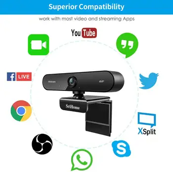 Webová kamera Full HD 1080P Kamera Pro Bloggery USB Video Konference, Web Kamera, PC S Mikrofonem Počítač Gamer S automatickým ostřením 60fps