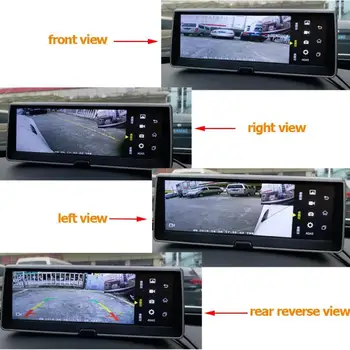 4 Kamery Auto DVR 360 ° Ptačí Pohled Systém, 4 Kamery Panoramatického Inteligentní Parkoviště Cam Systém Přední+Zadní+Levý+pravý Auto DVR Kamera