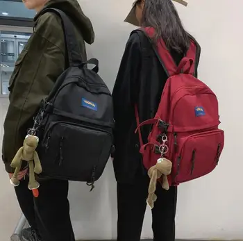 Neformální preppy styl Ženy /Muži batoh velká kapacita jednoduchý student školní batohy Dospívající all-zápas Cestovní Batoh Mochila