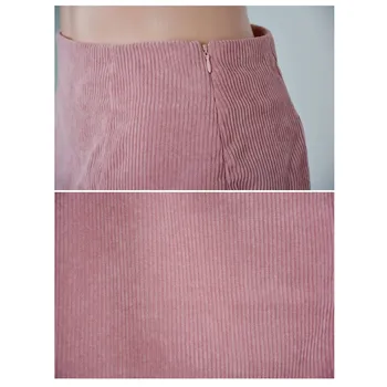 Ženy Mini Split Sukně Dámské Módní Sladké Neformální Impérium Pevné Pruhované-Line Sukně