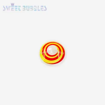 SweetBubbles Iluze Červené Halloween Kontaktní Čočky Žluté Barvy Oční Čočky 2ks/pár