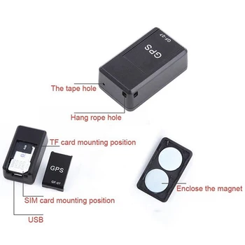 Mini Gf07 Anti-Ztracené Sledovací Zařízení Lokátor Tracker Silné Magnetické Chytrý Gps Tracker Real-Time Gsm Gprs Pro Vozy Děti Starší