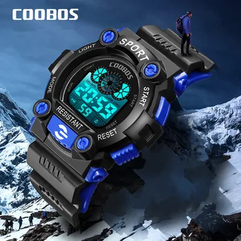 Nové Sportovní Značky Silikonové Hodinky Muži Analogové Digitální Vojenské Armádní Sportovní Pánské hodinky LED Vodotěsné Náramkové Hodinky relogio masculino
