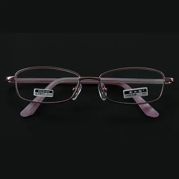 Módní brýle na čtení, dámské ultra-lehkého kovu full frame brýle na čtení pryskyřice potažené čočky dioptrie 1.0-4.0 s brýle případ