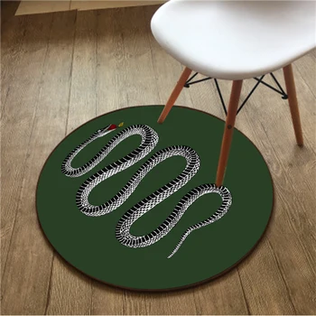 Kreativní Kolo Pod Židli, Podložka Yoga Mat pro Cvičení Bar Obývací Pokoj Kulatý Koberec Zrcadla Podlahová Zrcadlo Podložka pro Displej, Anti-slip