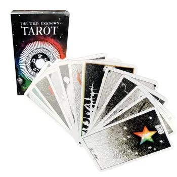 Divoké Tatot hra tajemný Tarot Paluba karty kouzelné divoké zvíře karty tarot 78 karet/set
