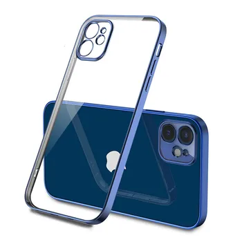 Jasný Případ Pro IPhone 12 Pro objektiv fotoaparátu ochranné luxusní měkké Pouzdro Pro IPhone 12 Mini Case IPhone 12 Pro Max Zadní Kryt Funda