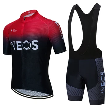 2021Red INEOS cyklo team jersey 20D cyklistické šortky oblek Ropa Ciclismo pánské létě rychlé suché PRO kolo Maillot oblečení Kalhoty