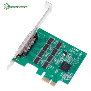 IOCREST pcie 8 Porty RS232 DB9 Sériový I/O Karty PCI-Express Řadič karty, Podpora Low Profile Bracket