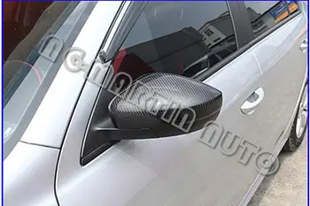 Vysoce Kvalitní Náhradní s-klipy real uhlíkových vláken boční kryty zrcátek vnitřní zpětné zrcátko čepice pro Audi A3 S3, Sline 2013+