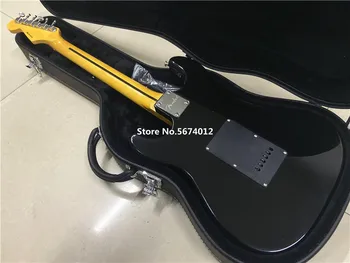 Heritage classic black elektrická kytara retro žluté javor xylofon krku černá stráž deska bílá pickup