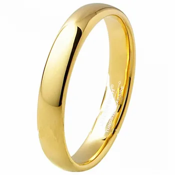 Žluté Zlato Karbid Wolframu Prsteny Tradiční Svatební Zásnubní Prsten Vlastní Zásnubní Prsteny Jeho A Její Snubní Prsteny