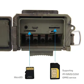 Lov Fotoaparát HC300M 12MPX MMS GPRS GSM HC300M 1080p Detektor Pohybu Pro volně žijící živočichy Domácí Dozor venkovní kamery hunter