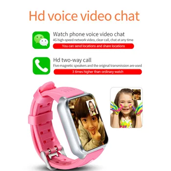 W5 dětské Chytré Hodinky, GPS Mobilní Telefon Android Wifi Internet Duální Fotoaparát, Podpora 4G SIM Karty Smartwatch