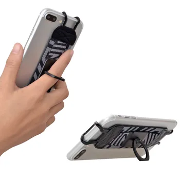 TFY Bezpečnostní Řemínek na Ruku s 360 Stupeň Rotace Kovový Kroužek Finger-Grip Držák A Stojan pro iPhone 6 Plus / 6s Plus / 7 Plus