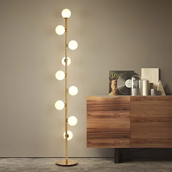 Moderní LED obývací pokoj stojící lampa noční světla home deco osvětlení Skleněná koule svítidla Nordic ložnice stojací lampy