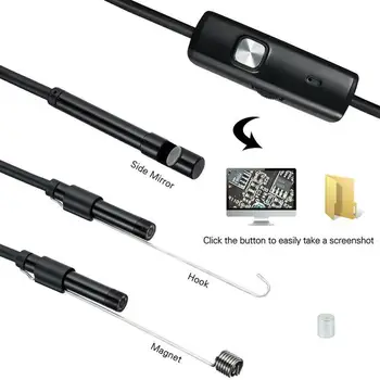 5.5/7mm Endoskop Fotoaparát Flexibilní IP67 Vodotěsný Micro USB Notebook Pro Android Nastavitelný Inspekce Boroskop Fotoaparát Y4G8