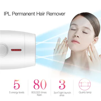 800000 Flash IPL Laserové Odstranění chloupků Epilátor Domácnosti Plné Tělo Epilátor Hair Remover Pro Ženy, Bezbolestné Vlasy Odstraňovač Stroj