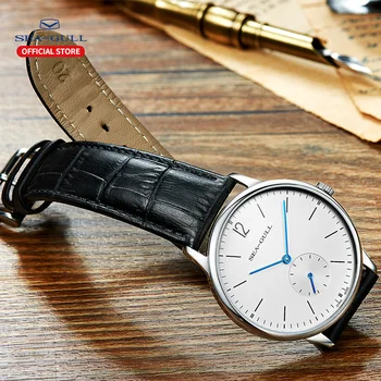 Racek Pánské Mechanické Hodinky ultra-tenký business jednoduché ruční mechanické hodinky vodotěsné sapphire casual hodinky 819.17.6004