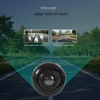 NOVÝ 360 ° HD CCD Car Rear View Reverzní Noční Vidění, Parkovací IP67 Fotoaparát Kabelové Vozidla Zálohování Vodotěsný Fotoaparát X3O4