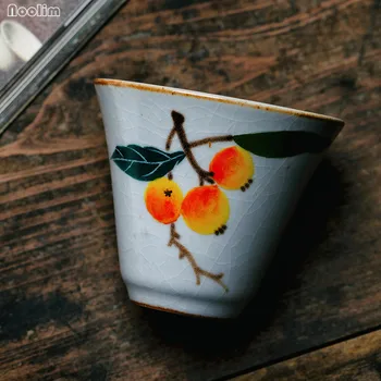 NOOLIM Jingdezhen Keramické Pastelové Ručně Malované granátové jablko Master Cup Pece Malé Šálky Office Kung Fu Sklenice Čajový Set