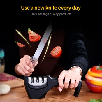 XYj Profesionální Nůž Ořezávátko Rychlé 3 Fázích Ořezávátko Non-Skluzu Rukojeť Nůž Mlýnek Z Nerezové Oceli, Nože Kuchyňské Nářadí