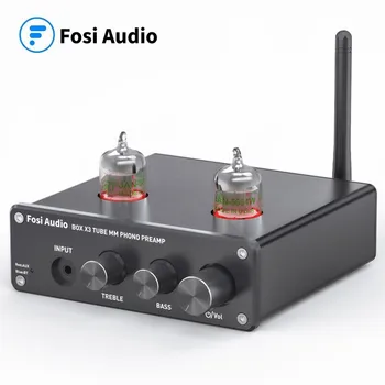 Fosi Audio Bluetooth, Phono Předzesilovač pro Gramofon Gramofon Předzesilovač S GE5654 Vakuové Trubice Zesilovač hi-fi-předprodej