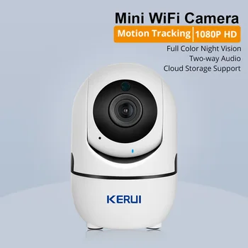 KERUI 2KS Mini Kamery Vnitřní Kamery, Bezdrátové Wi-fi 1080P Podpora Detekce Pohybu, Noční Vidění APLIKACE, Cloud Storage