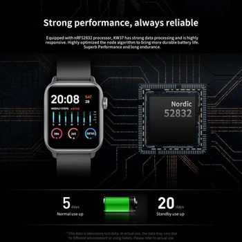 MOKA Sportovní Chytré hodinky IP68 Vodotěsné Fitness tracker Heart rate monitoring Spánku Náměstí obrazovce Smartwatch muži Pro Android IOS