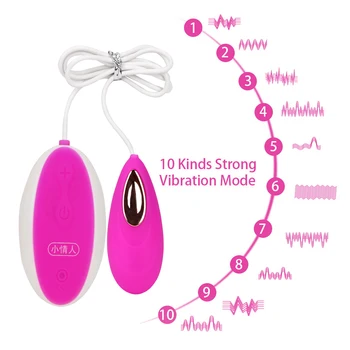 IKOKY Vibrační Vajíčko 10 Rychlost G-spot Vibrátor Cvičení Vaginální Míč Kegel Dálkové Ovládání Klitoris Stimulovat Sexuální Hračky pro Ženy