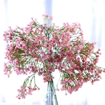 Austenová gypsophila Svatební Dekorace Umělé Kytice Květiny Živé Babysbreath Home Deco Zásoby Strany Valentine Dárky