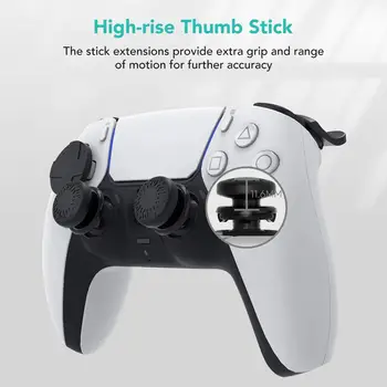 Pouzdro Pro PS5 DualShock Wireless Controller Tvrdý Ochranný Shell Kryt s pouzdrem Kůže Grip Kryt A Palec Stick Caps