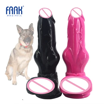 FAAK Velký Vlk Psí Hračky Vázané zvířat dildo s přísavkou silikonové psí penis sexuální hračky pro ženy masturbátor sex shop