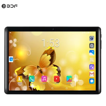Nový 10.1 palcový Tablet Pc Android 7.0 Quad Core 3G Telefon Tablet 1 GB+32GB Dual SIM, GPS, WiFi, Bluetooth 2.5 D HD Displej