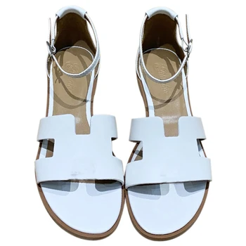 Vallu 2020 letní nové minimalistické sandály kožené ploché boty beach outdoortemperament vysokoškoláků žijících jednoduché