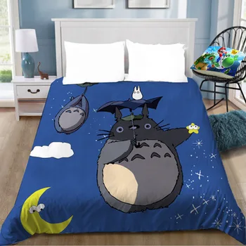 Prostěradlo Totoro Anime Kreslený tv s Plochou prostěradla pro Děti, Dárky, Děti Pokoj Dekor Home ložní prádlo Ložní Prádlo Ložní prádlo