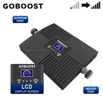GOBOOST Zesilovač, LTE 2600 MHz Mobilní Telefon Signál Booster Band 7 Opakovač Mobilní Sítě, 4g Anténa S 10M Koaxiálního Kabelu